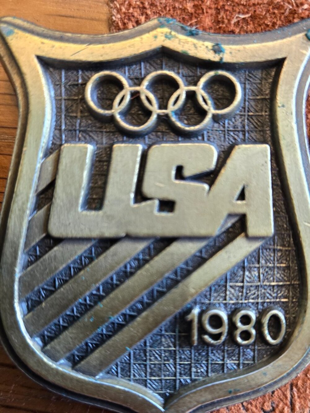 1980 USA Olympic Committee Belt Buckle